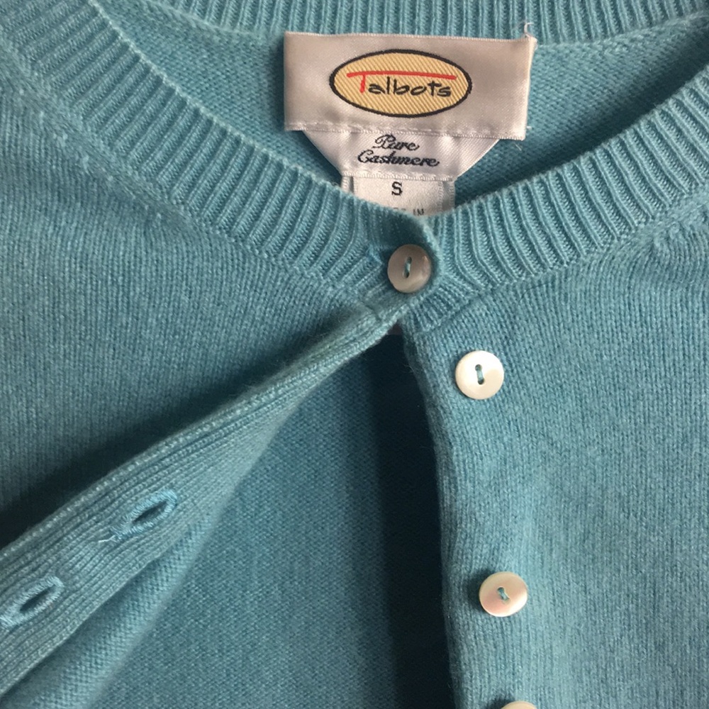 Talbots cashmere cardigan - Picture 6 of 7